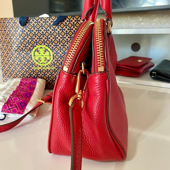 Tory Burch satchel bag/shoulder bag/crossbody bag/red/leather - Picture 8 of 15